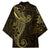 Black Gold Polynesian Tribal Kimono - Polynesian Pride