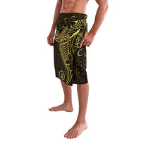 Black Gold Polynesian Tribal Lavalava - Polynesian Pride
