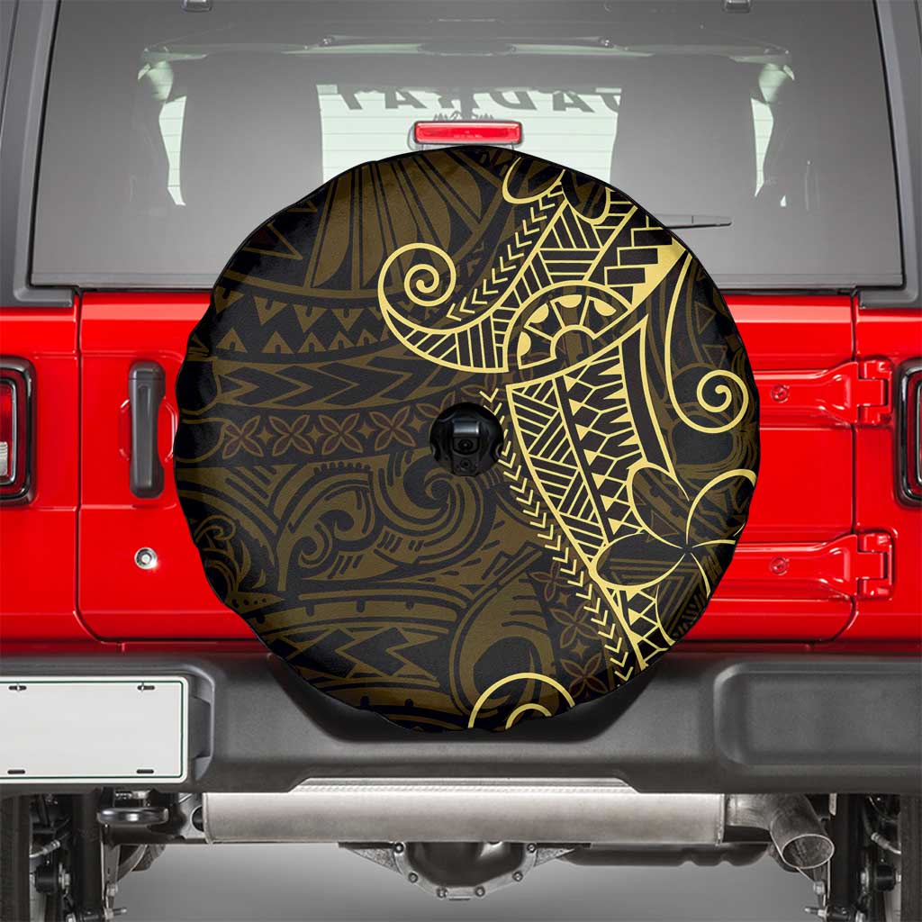 Black Gold Polynesian Tribal Spare Tire Cover - Polynesian Pride