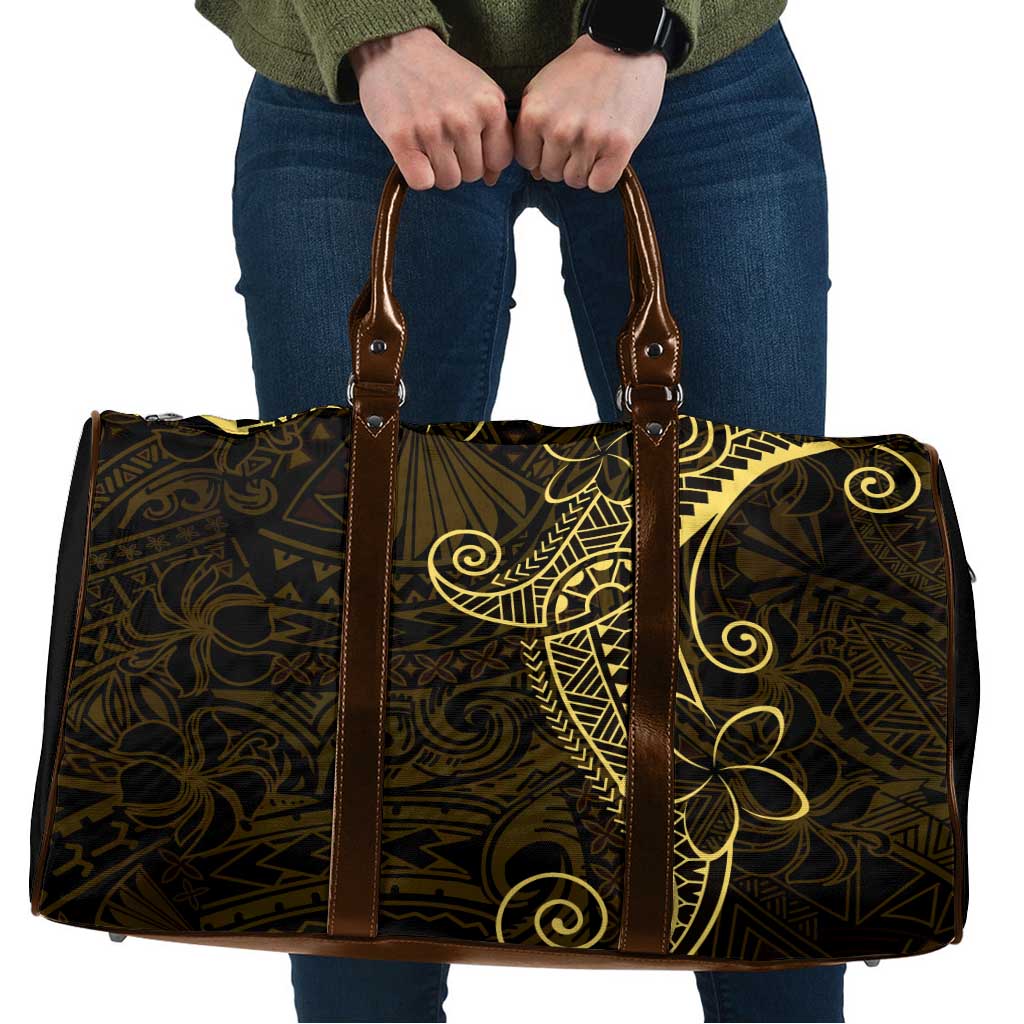 Black Gold Polynesian Tribal Travel Bag LT9 Gold - Polynesian Pride