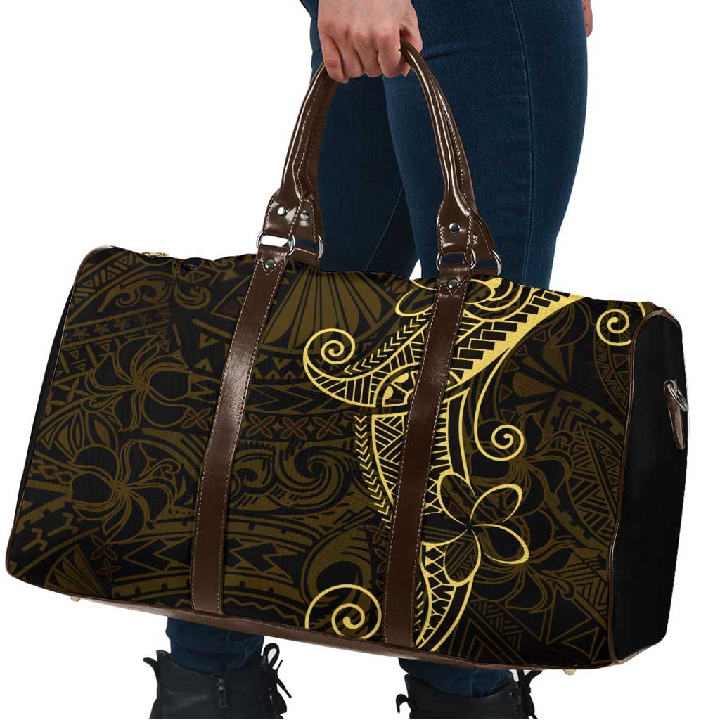 Black Gold Polynesian Tribal Travel Bag - Polynesian Pride