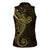 Black Gold Polynesian Tribal Women Sleeveless Polo Shirt - Polynesian Pride