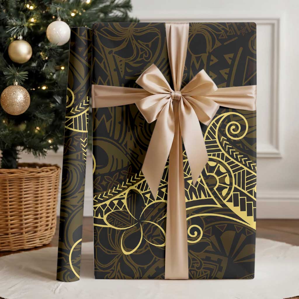 Black Gold Polynesian Tribal Wrapping Paper - Polynesian Pride