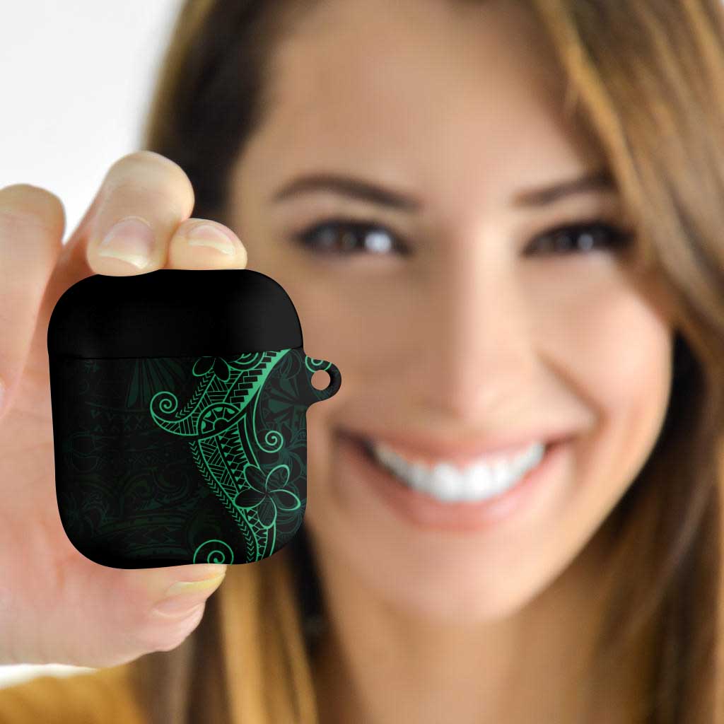 Black Green Polynesian Tribal AirPods Case - Polynesian Pride