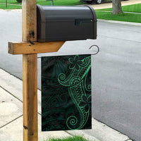 Black Green Polynesian Tribal Garden Flag - Polynesian Pride