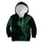 Black Green Polynesian Tribal Kid Hoodie - Polynesian Pride