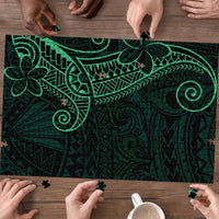 Black Green Polynesian Tribal Puzzle - Polynesian Pride