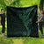 Black Green Polynesian Tribal Quilt - Polynesian Pride