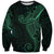 Black Green Polynesian Tribal Sweatshirt - Polynesian Pride