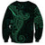 Black Green Polynesian Tribal Sweatshirt - Polynesian Pride