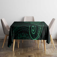 Black Green Polynesian Tribal Tablecloth - Polynesian Pride