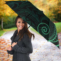Black Green Polynesian Tribal Umbrella - Polynesian Pride
