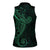 Black Green Polynesian Tribal Women Sleeveless Polo Shirt - Polynesian Pride