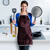 Black Pink Polynesian Tribal Apron - Polynesian Pride
