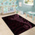 Black Pink Polynesian Tribal Area Rug - Polynesian Pride