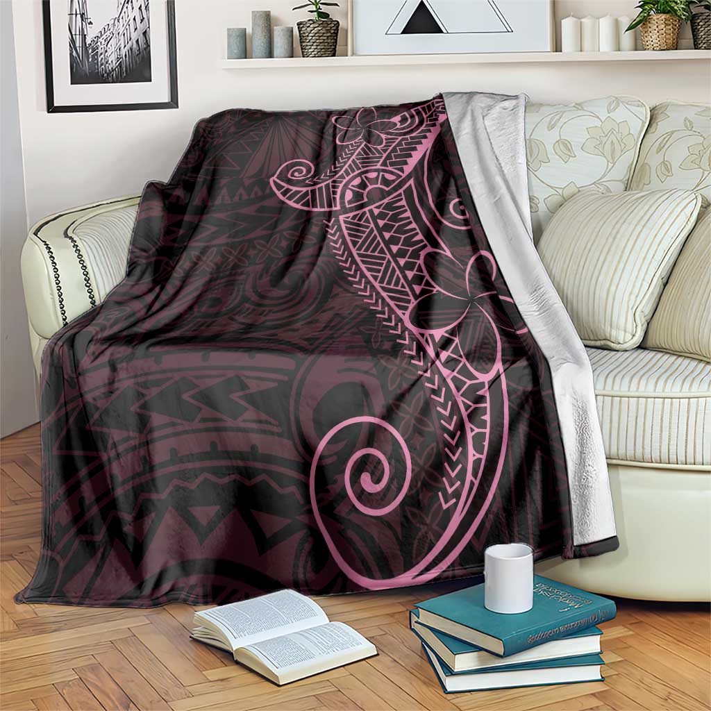 Black Pink Polynesian Tribal Blanket LT9 Pink - Polynesian Pride