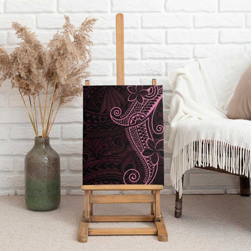 Black Pink Polynesian Tribal Canvas Wall Art - Polynesian Pride