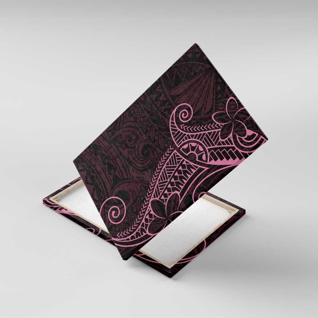 Black Pink Polynesian Tribal Canvas Wall Art - Polynesian Pride