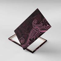 Black Pink Polynesian Tribal Canvas Wall Art - Polynesian Pride