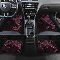 Black Pink Polynesian Tribal Car Mats - Polynesian Pride