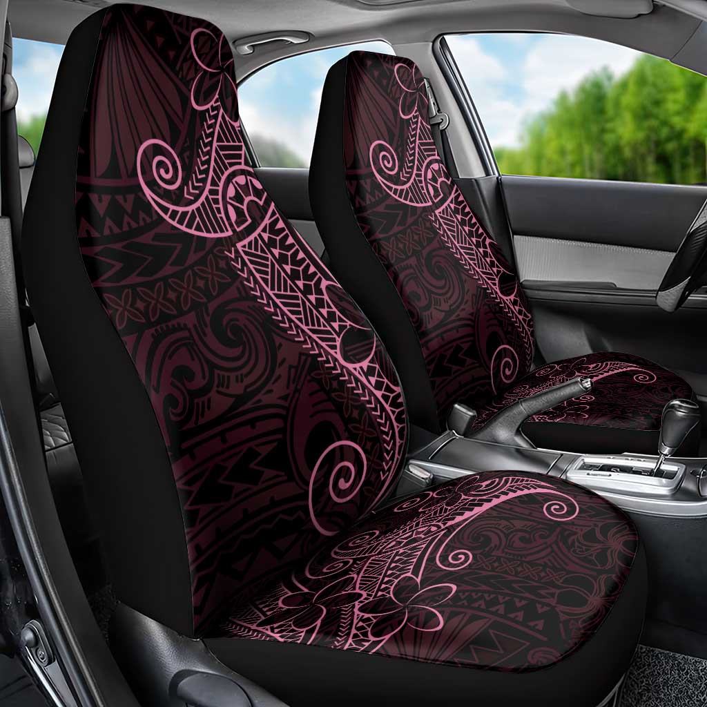 Black Pink Polynesian Tribal Car Seat Cover LT9 - Polynesian Pride