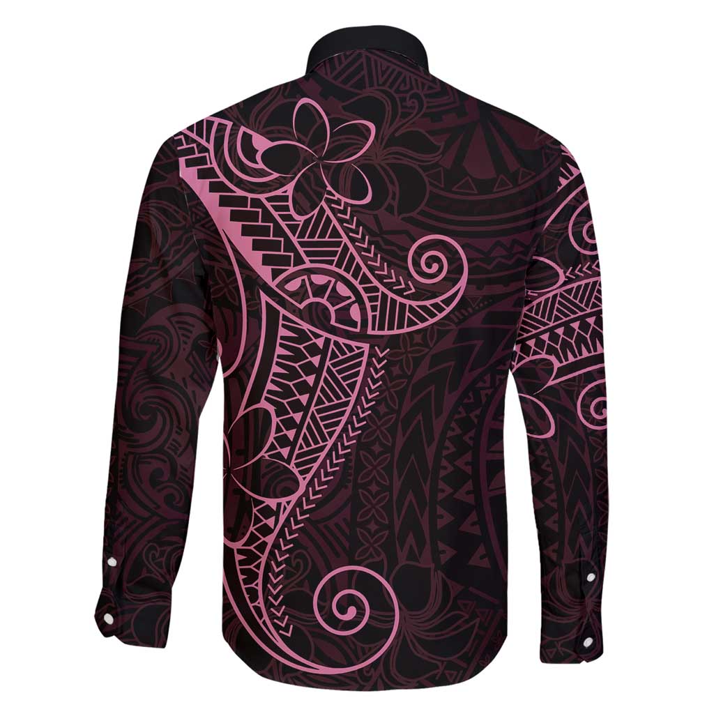 Black Pink Polynesian Tribal Family Matching Mermaid Dress and Hawaiian Shirt - Polynesian Pride