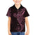 Black Pink Polynesian Tribal Family Matching Summer Maxi Dress and Hawaiian Shirt - Polynesian Pride