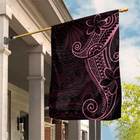 Black Pink Polynesian Tribal Garden Flag - Polynesian Pride