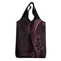 Black Pink Polynesian Tribal Grocery Bag - Polynesian Pride