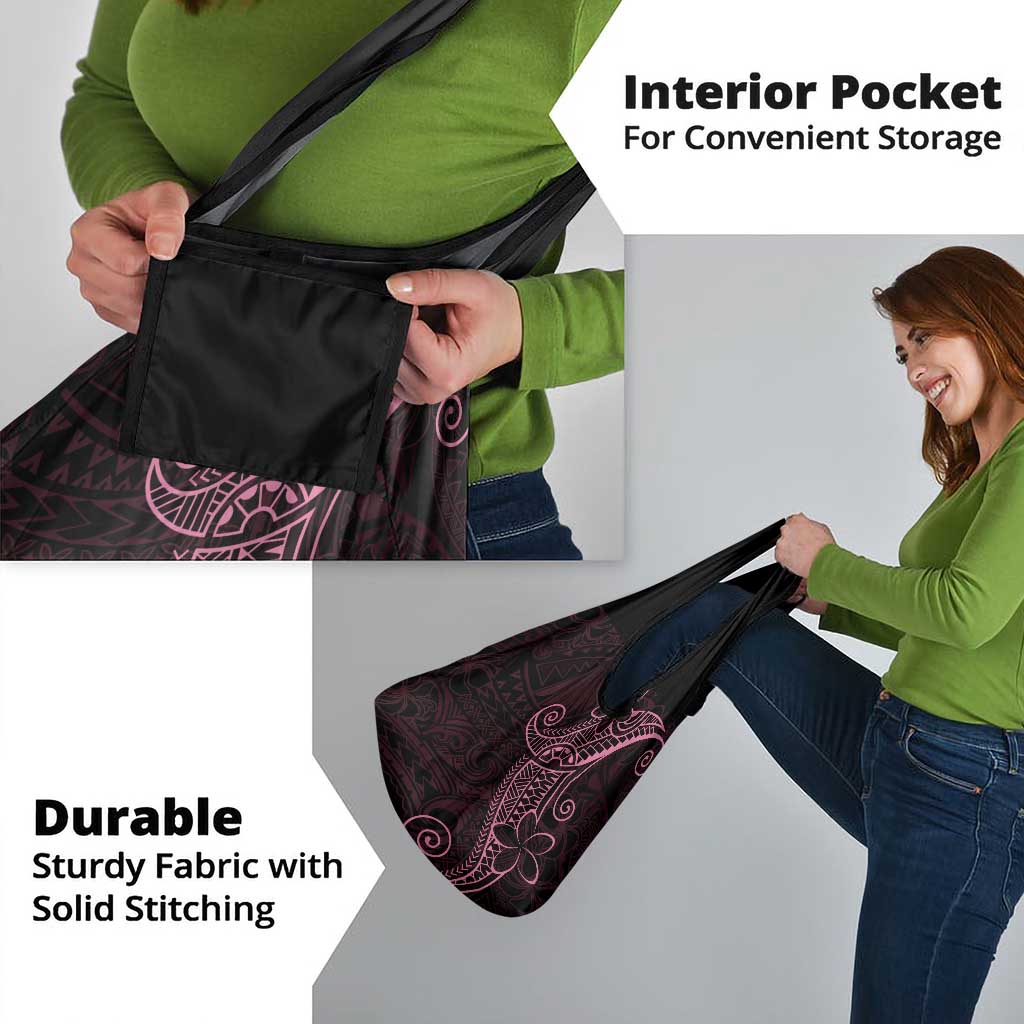 Black Pink Polynesian Tribal Grocery Bag - Polynesian Pride