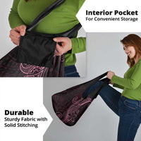 Black Pink Polynesian Tribal Grocery Bag - Polynesian Pride