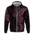 Black Pink Polynesian Tribal Hoodie - Polynesian Pride