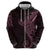 Black Pink Polynesian Tribal Hoodie - Polynesian Pride