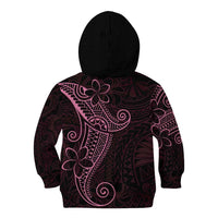 Black Pink Polynesian Tribal Kid Hoodie - Polynesian Pride