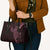 Black Pink Polynesian Tribal Leather Bag - Polynesian Pride