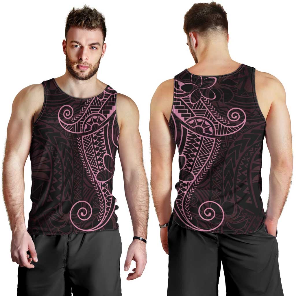 Black Pink Polynesian Tribal Men Tank Top - Polynesian Pride