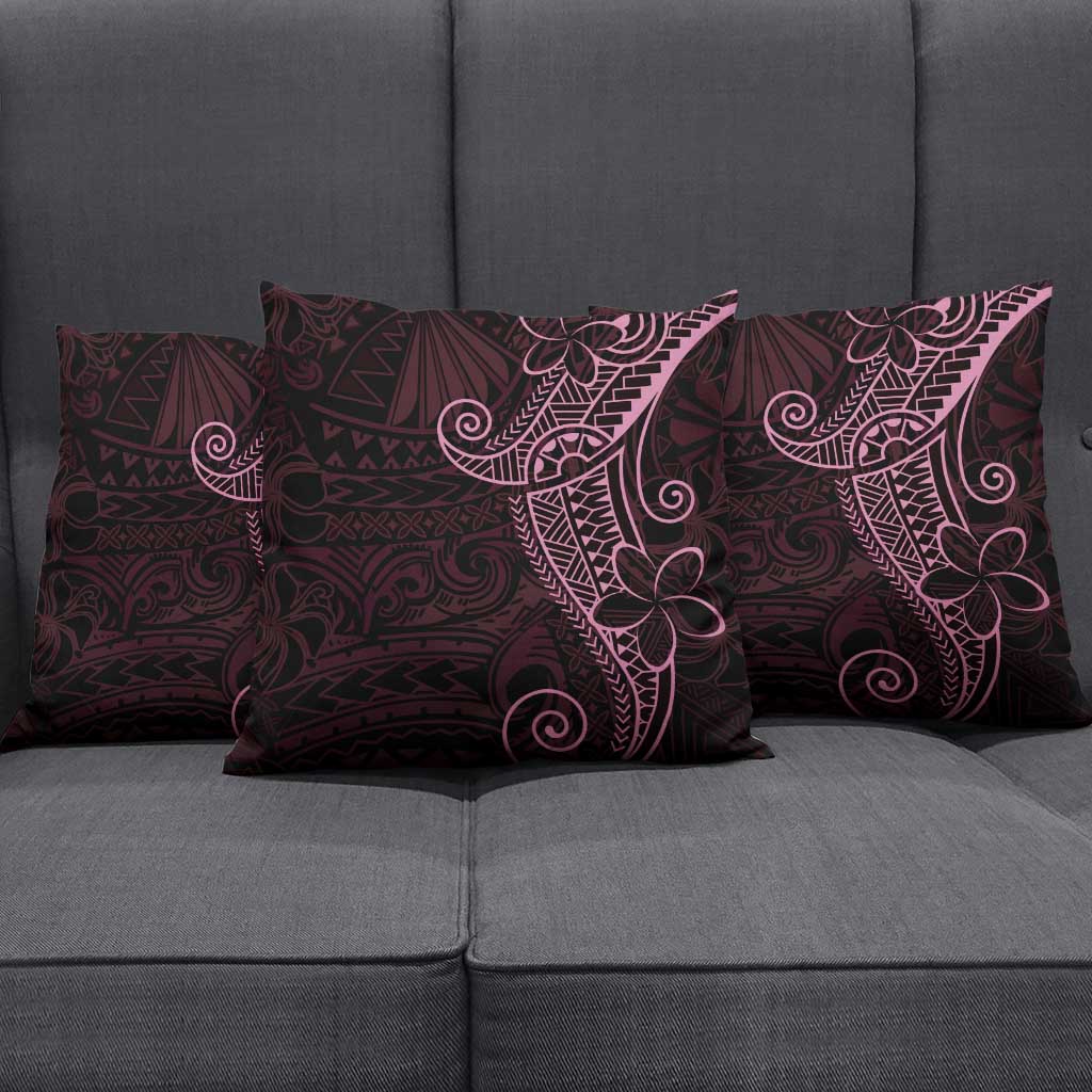 Black Pink Polynesian Tribal Pillow Cover LT9 - Polynesian Pride