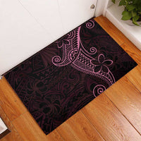 Black Pink Polynesian Tribal Rubber Doormat LT9 - Polynesian Pride