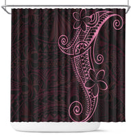 Black Pink Polynesian Tribal Shower Curtain - Polynesian Pride