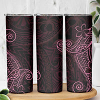 Black Pink Polynesian Tribal Skinny Tumbler - Polynesian Pride