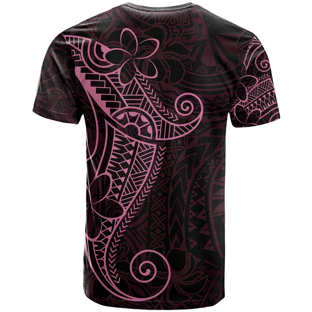 Black Pink Polynesian Tribal T Shirt - Polynesian Pride