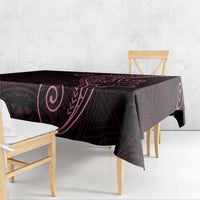 Black Pink Polynesian Tribal Tablecloth - Polynesian Pride