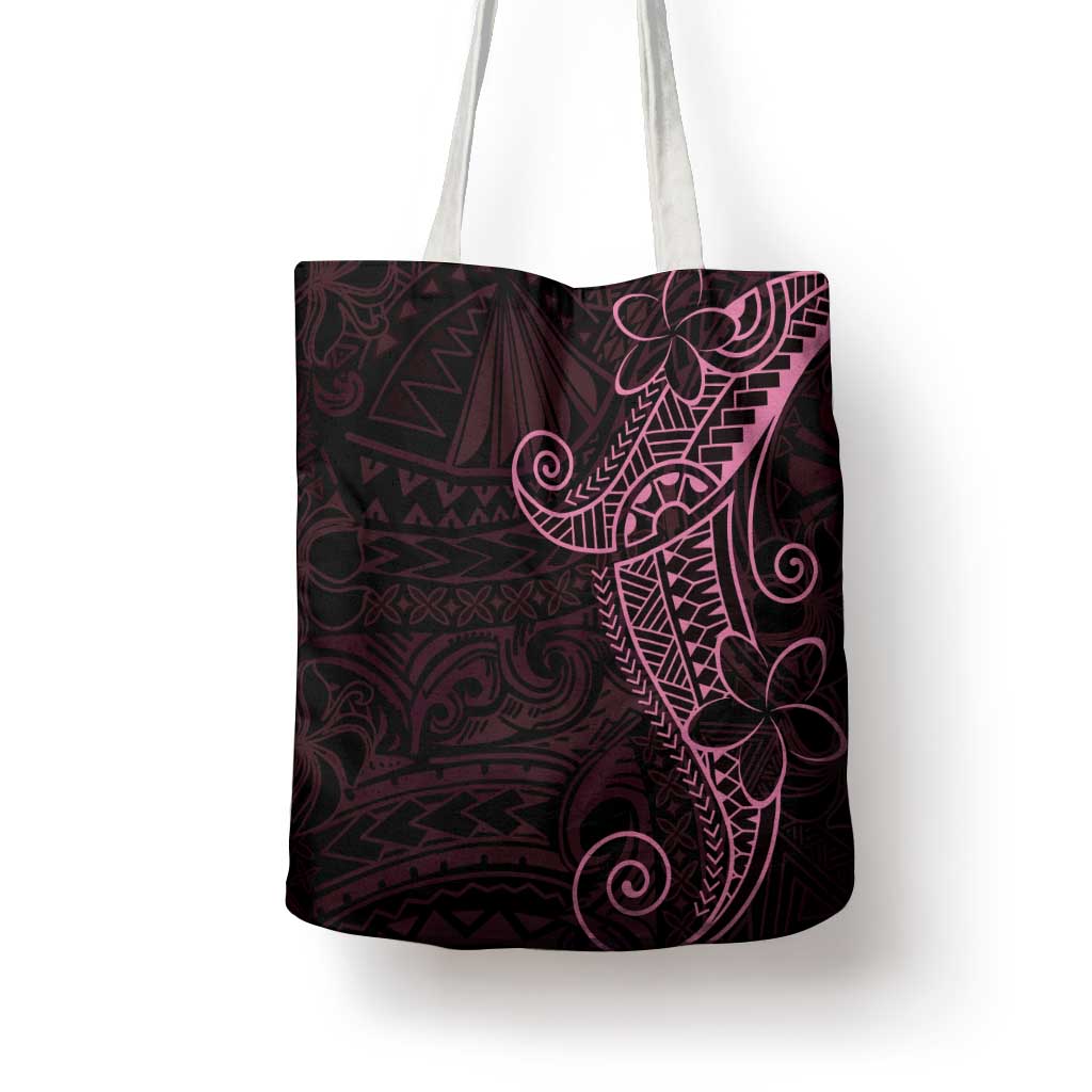 Black Pink Polynesian Tribal Tote Bag - Polynesian Pride