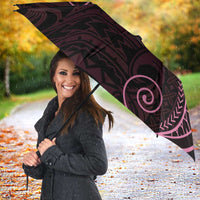 Black Pink Polynesian Tribal Umbrella - Polynesian Pride