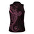 Black Pink Polynesian Tribal Women Sleeveless Polo Shirt - Polynesian Pride