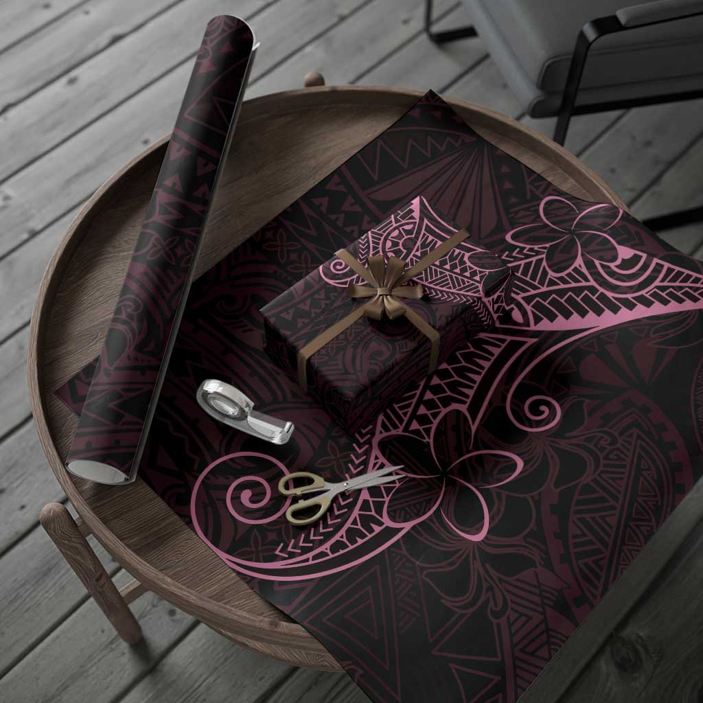 Black Pink Polynesian Tribal Wrapping Paper - Polynesian Pride