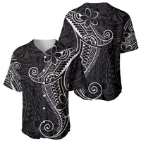 Black White Polynesian Tribal Baseball Jersey - Polynesian Pride