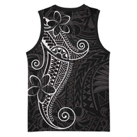Black White Polynesian Tribal Basketball Jersey - Polynesian Pride