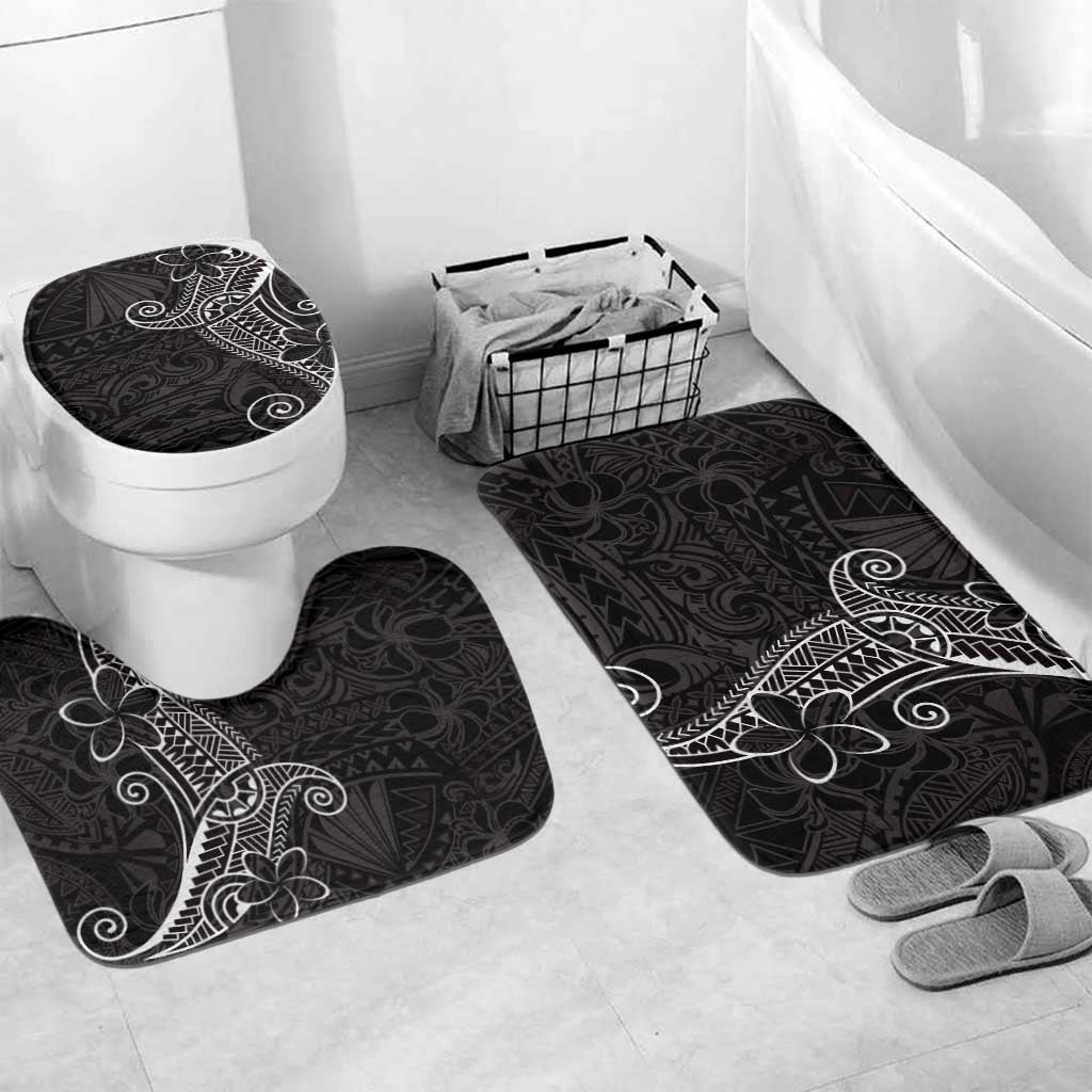 Black White Polynesian Tribal Bathroom Set - Polynesian Pride
