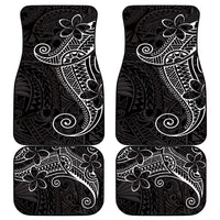 Black White Polynesian Tribal Car Mats - Polynesian Pride